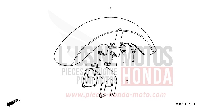AILE AVANT de Shadow Aero NOIR (NH1HA) de 1997
